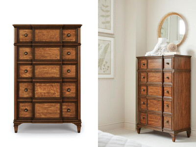 Louis 5-Drawer Chest, Wood