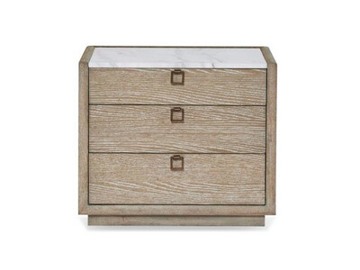 White Oak 3-Drawer Nightstand