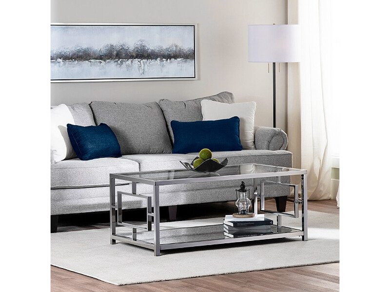 Chrome Mirrored Cocktail/Coffee Table