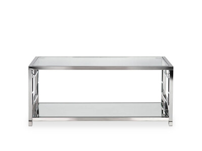 Chrome Mirrored Cocktail/Coffee Table
