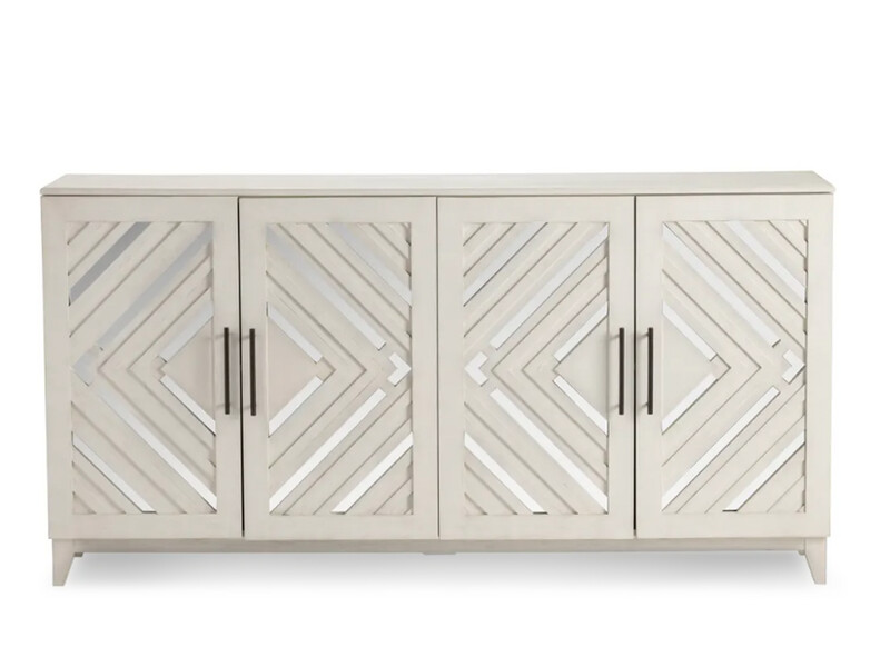 4 Door Sideboard/Cabinet, White