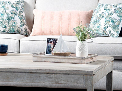 Pearl Edge Trays, Available in Two Different Sizes, Wood