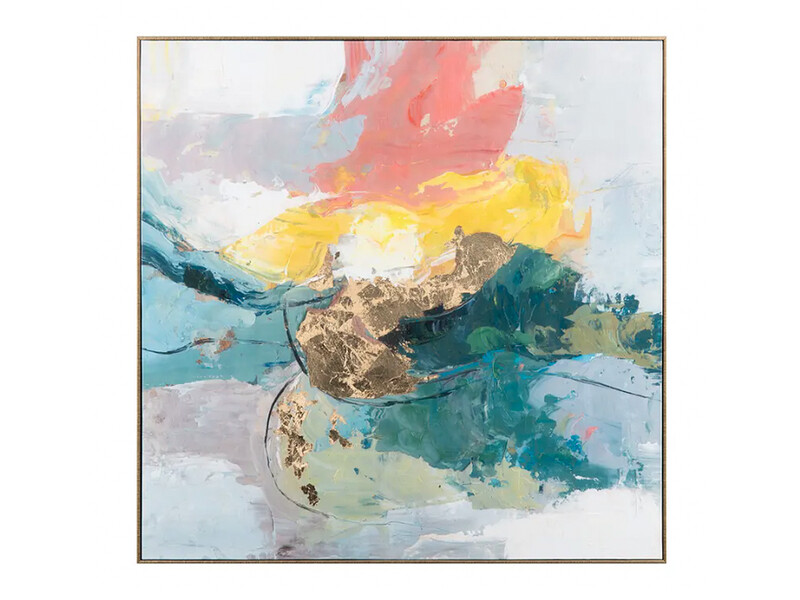 40&quot; x 40&quot; | Abstract Hand Finished Painting, Canvas, Multicolour