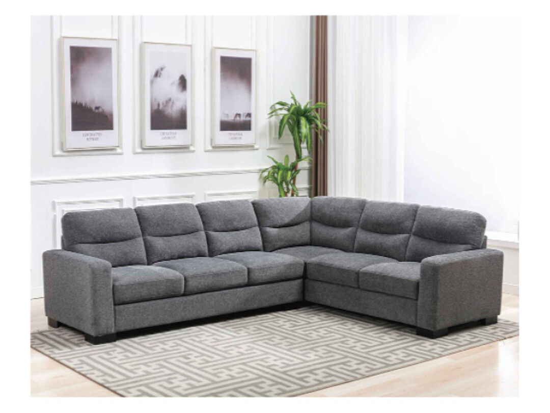 Ideal Grey Fabric Sectional