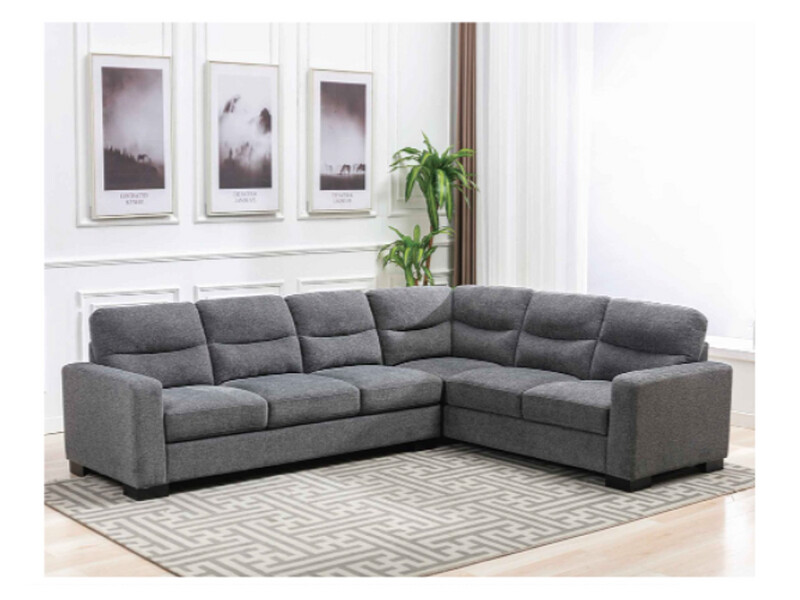 Ideal Grey Fabric Sectional