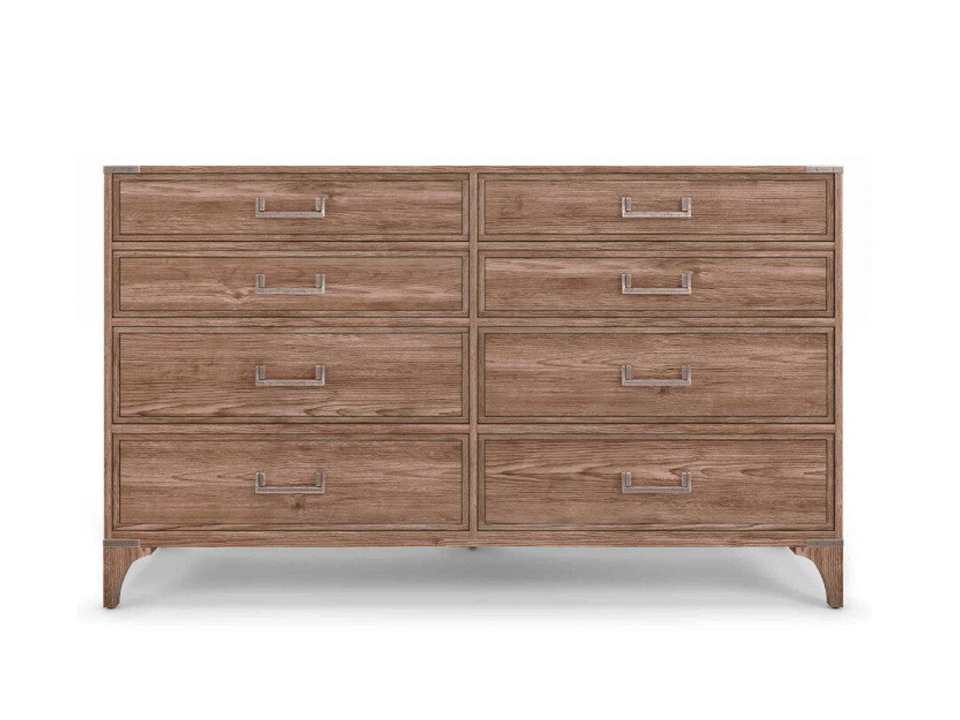 Natural Oak Dresser with Mirror