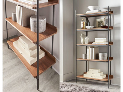 5-Wood Shelf Etagere