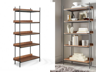 5-Wood Shelf Etagere 5-Wood Shelf Etagere