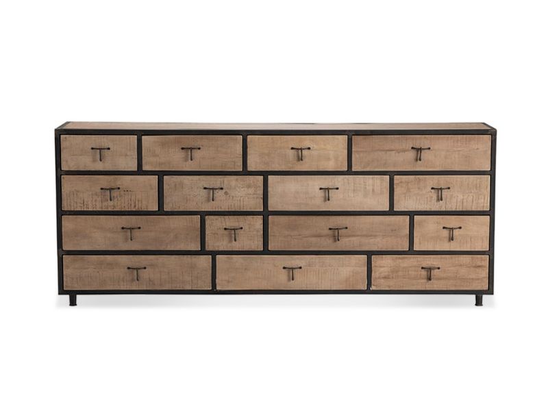 Striking Wood Chest, 15-Drawer