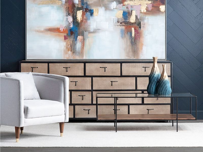 Striking Wood Chest, 15-Drawer