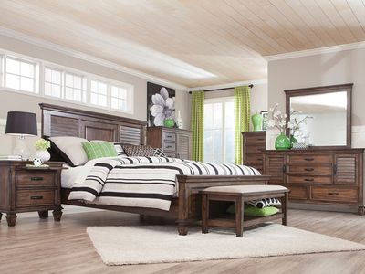 Shutter-style Panel Queen Bedroom Set