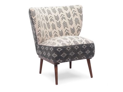 Black and White Accent Chair
