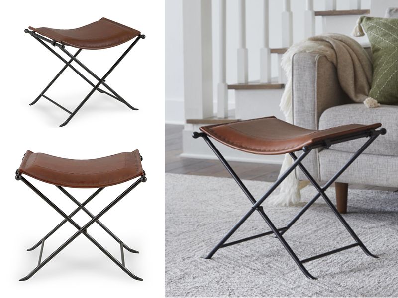 Leather Saddle Stool