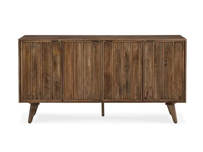 4 Door, Mid-Century Wooden Modern TV/Entertainment Stand