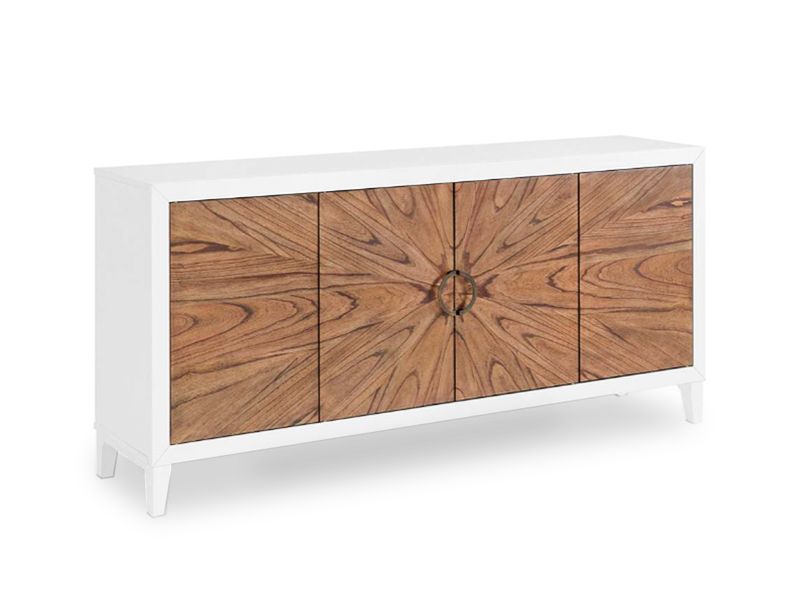4 Door Wooden TV/Entertainment Stand/Console, White