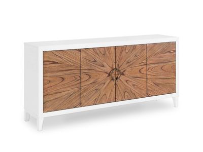 4 Door Wooden TV/Entertainment Stand/Console, White