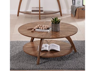 Starburst Wooden Round Cocktail/Coffee Table