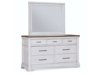 Hicor Dresser w/Mirror, White