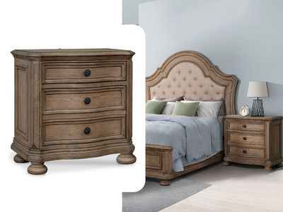 English Dovetail Nightstand, Wood English Dovetail Nightstand, Wood