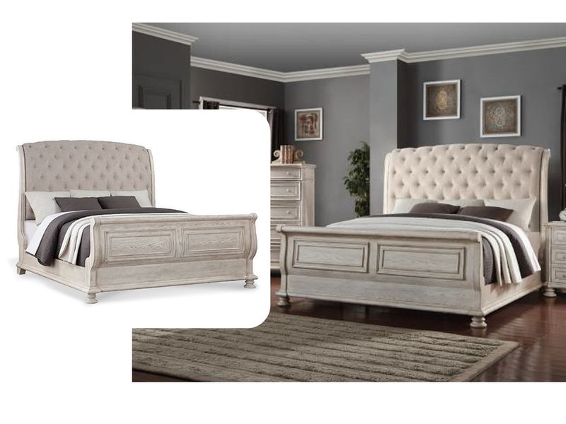 Classic King Upholstered Bed
