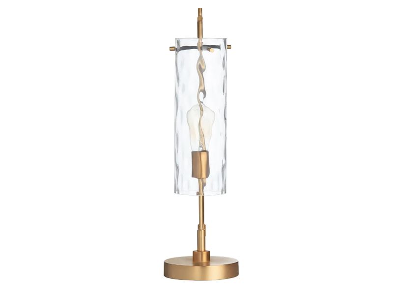 Glass Gold Table Lamp
