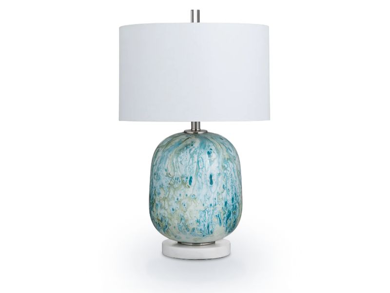 Azure Table Lamp, Shades of Blue