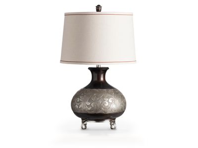 Bronze &amp; Silver Table Lamp