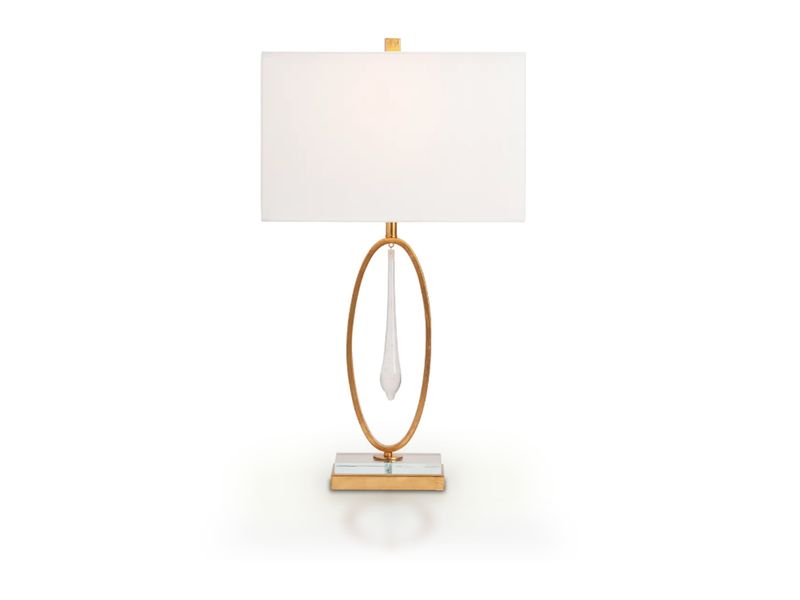 Teardrop Gold Table Lamp
