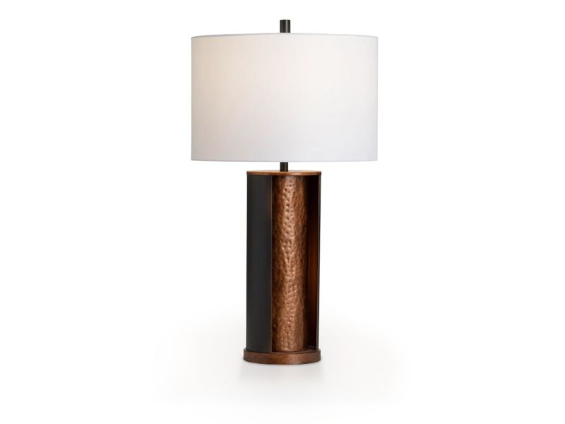 Retro-Industrial Bronze Table Lamp
