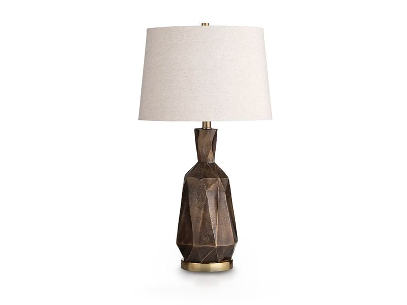 Bronze Hex Table Lamp