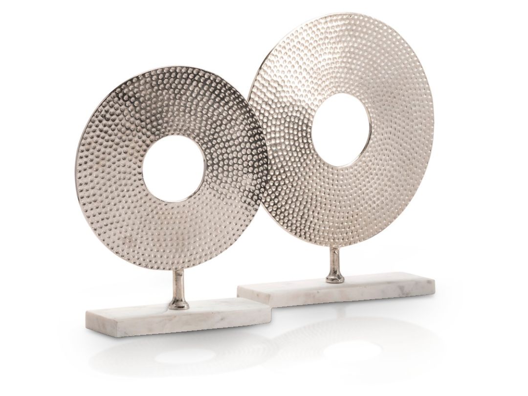 Silver Disc Sculpture