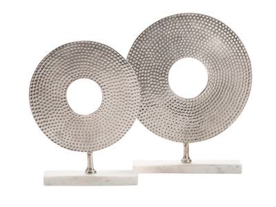 Silver Disc Sculpture
