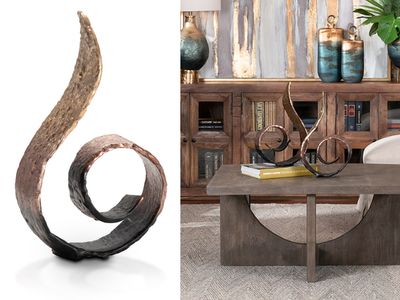 Bronze Wave Sculpture