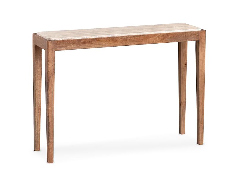 Marble Inlay Top, Wooden Desk/Console Table