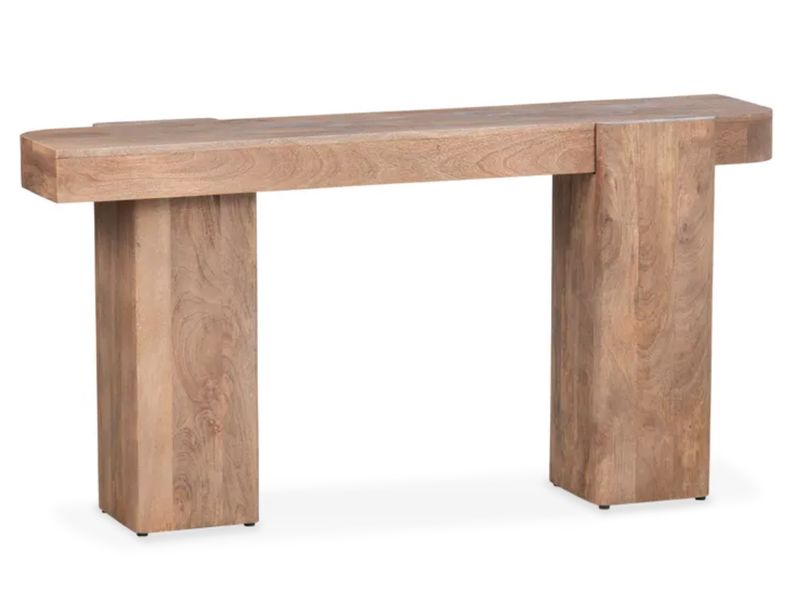 Natural Wood Console Table