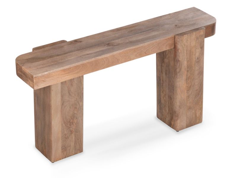 Natural Wood Console Table