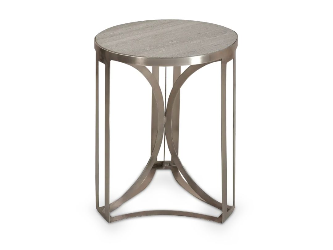 Round Nickel Accent Table Round Nickel Accent Table