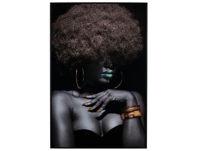 32 x 48 x 1.5 | Dark Beauty, Tempered Glass Wall Art