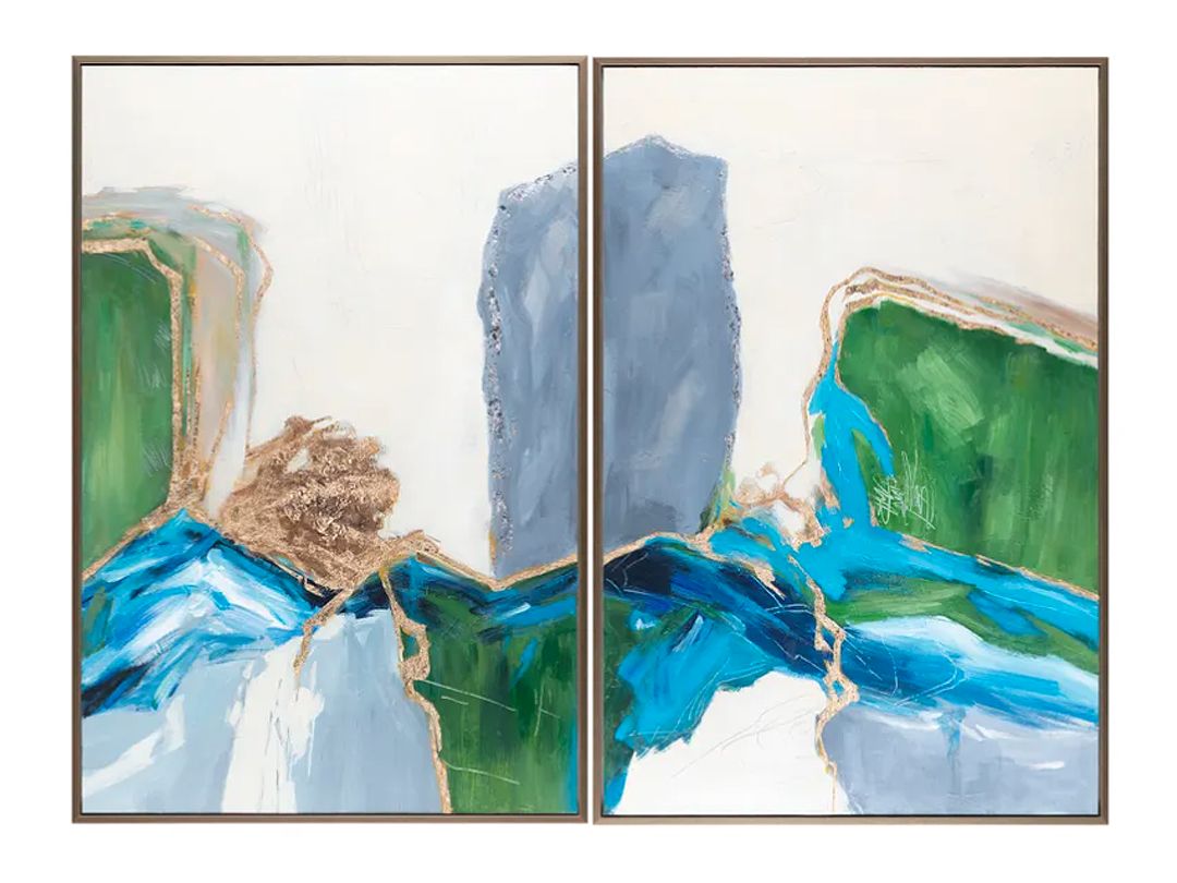 42​ x  62​ x 1.5 | Blanc, Gallery Canvas, Wood, Wall Art, Set of 2