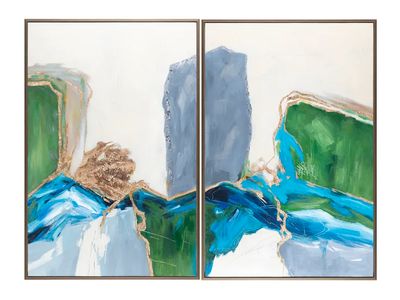 42​ x  62​ x 1.5 | Blanc, Gallery Canvas, Wood, Wall Art, Set of 2