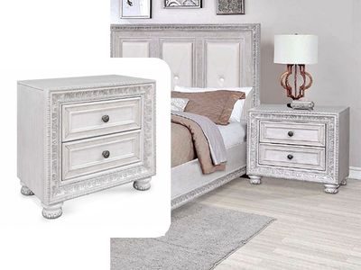 Frosted Nightstand Frosted Nightstand