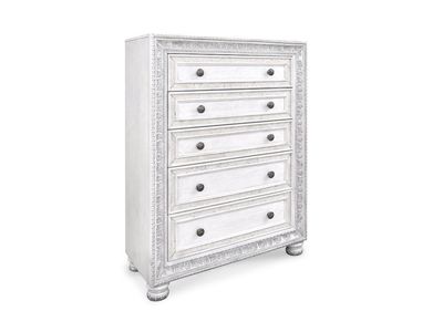 Frosted  5 Drawer Chest