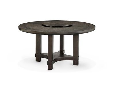 5 pc Round Dining Table with Lazy Susan