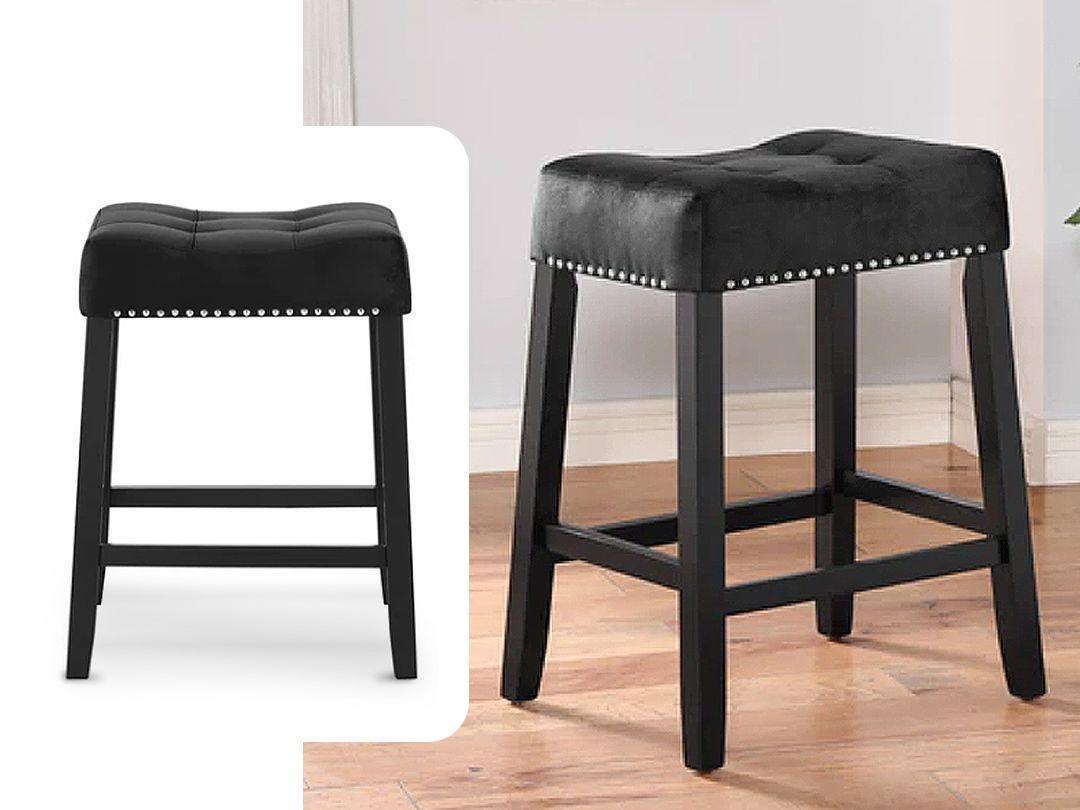 Saddle Black Counter Stool