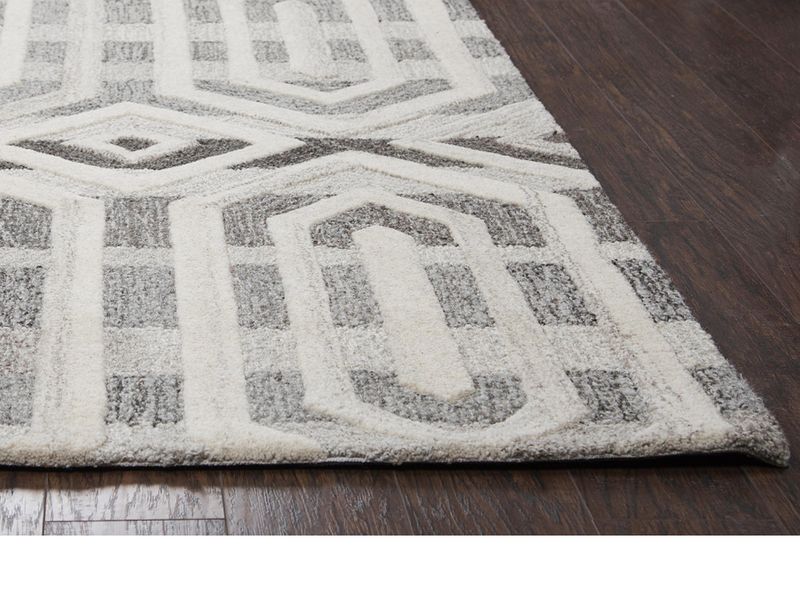 Baltic Wool Rug, Grays &amp; White