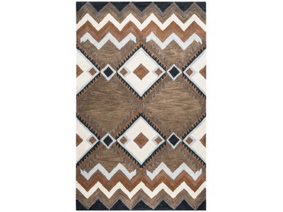 Native Wool Rug, Earth Tones