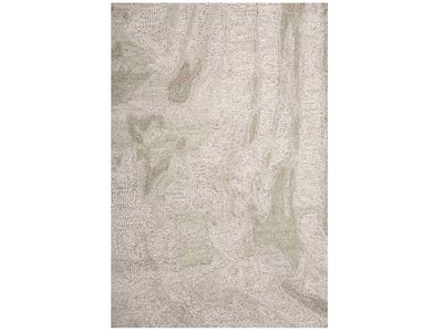 Sand Wave Wool Rug, Beige Tones