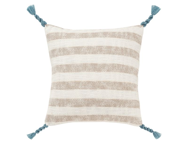 18 X 18 | Woven Cushion, Beige, Brown
