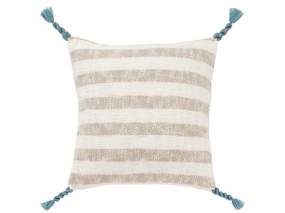 18 X 18 | Woven Cushion, Beige, Brown