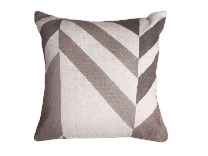 18 X 18 | Woven Cushion, Beige, Natural Grey